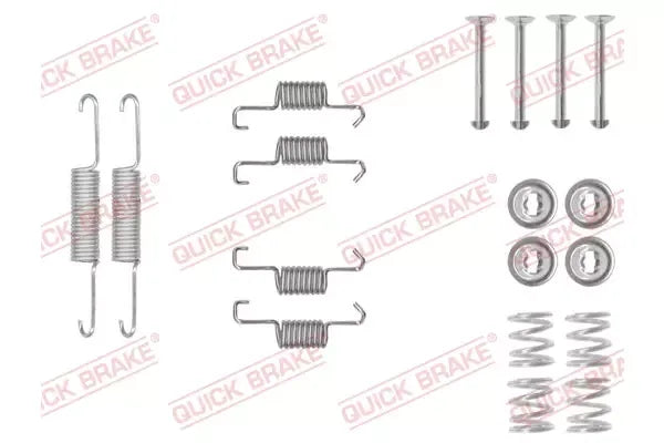 Set accesorii saboti frana parcare, Fiat, Toyota Verso, 151x130x22 mm, Quick Brake QB1050011