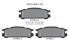 Set placute frana, frana disc Textar pentru Subaru - 2170301