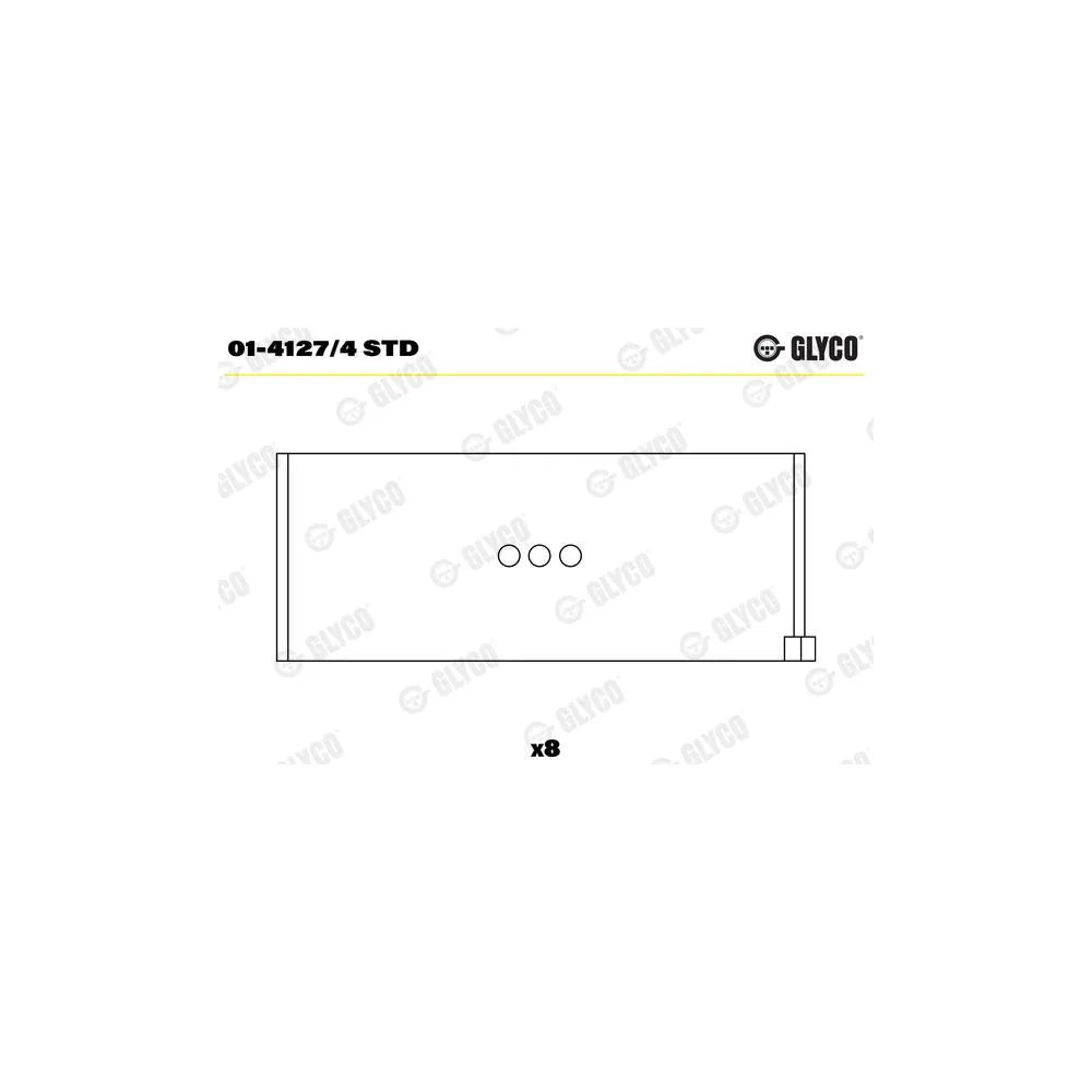 Cuzineti Biela Glyco - 01-4127/4 STD