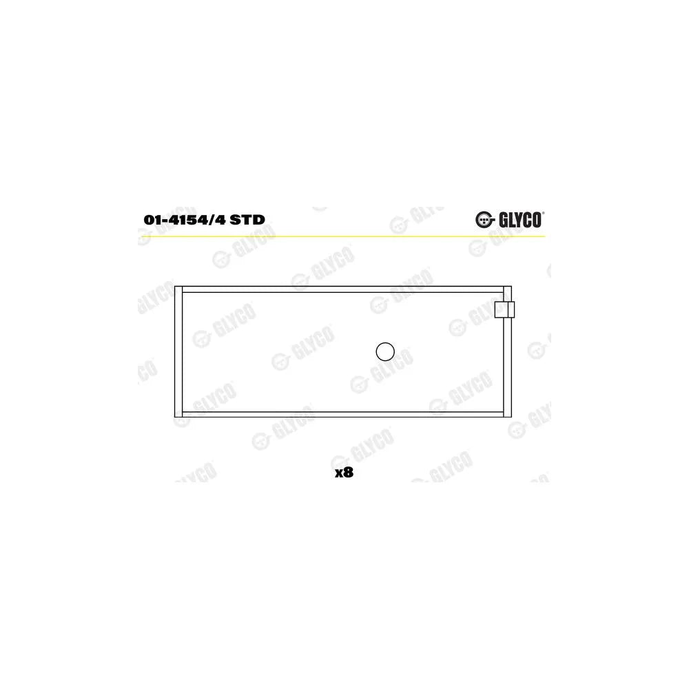 Cuzineti Biela Glyco - 01-4154/4 STD