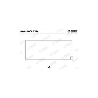 Cuzineti Biela Glyco - 01-4180/4 STD