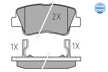 Set placute frana disc, Hyundai, Kia, Ssangyong, 114x84x74 mm, Meyle 0252493415W