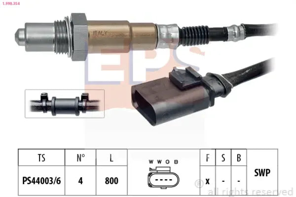 Sonda lambda, Audi, Bentley, Cupra, Ford, Porsche, SEAT, Skoda, EPS 1998354