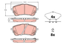 Set placute frana, frana disc TRW pentru Toyota - GDB2345