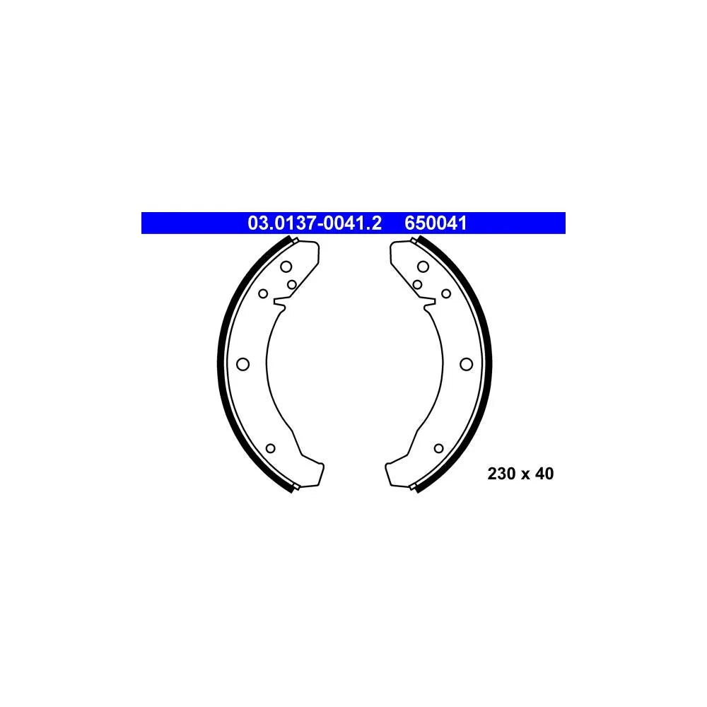 Set Saboti Frana ATE pentru Porsche 924, Volkswagen 181/Kaefer/Karmann Ghia - 03.0137-0041.2