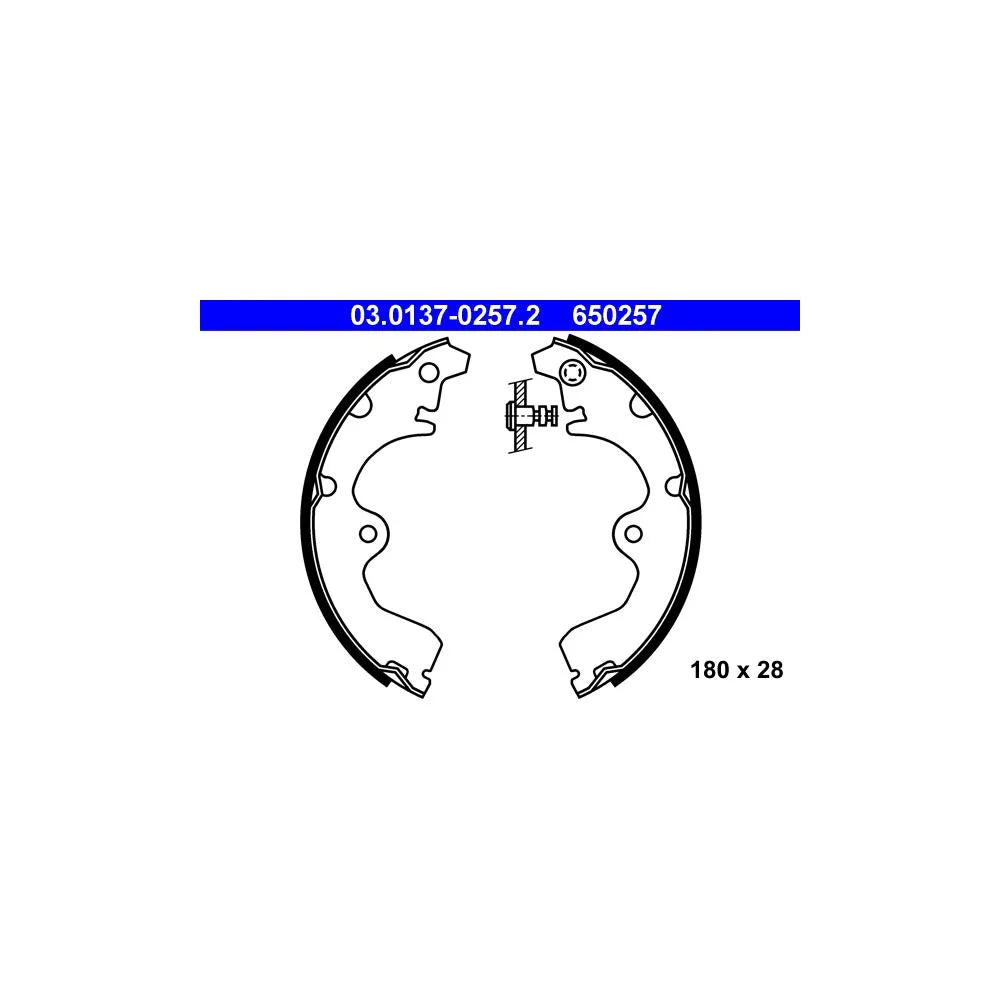Set Saboti Frana ATE pentru Toyota Paseo/Paseo Cupe/Starlet - 03.0137-0257.2