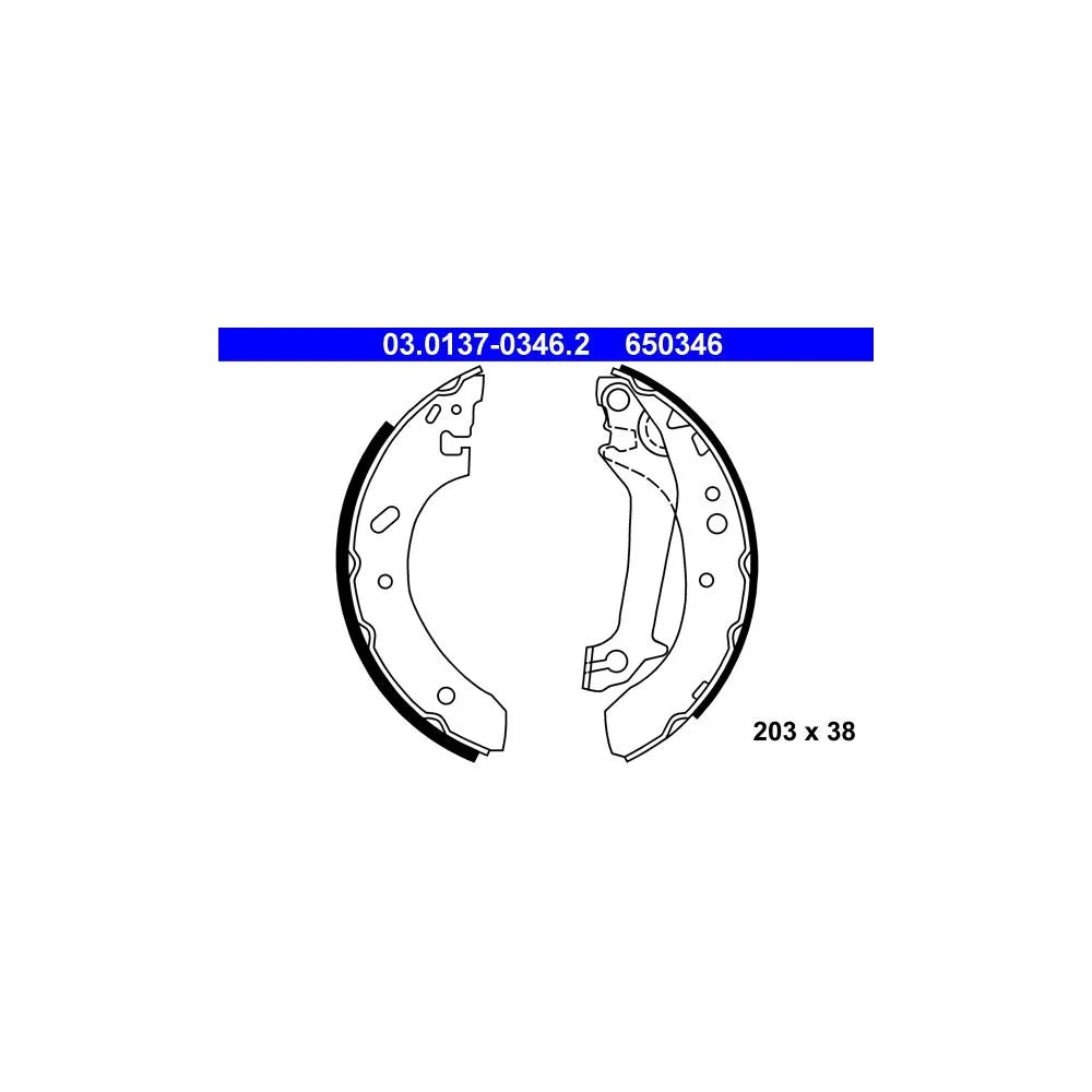 Tamburi Frana ATE pentru Ford Escort Classic/Escort - 03.0137-0346.2