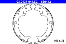 Set Saboti Frana, Frana De Mana ATE pentru Honda Cr-V Ii - 03.0137-0442.2