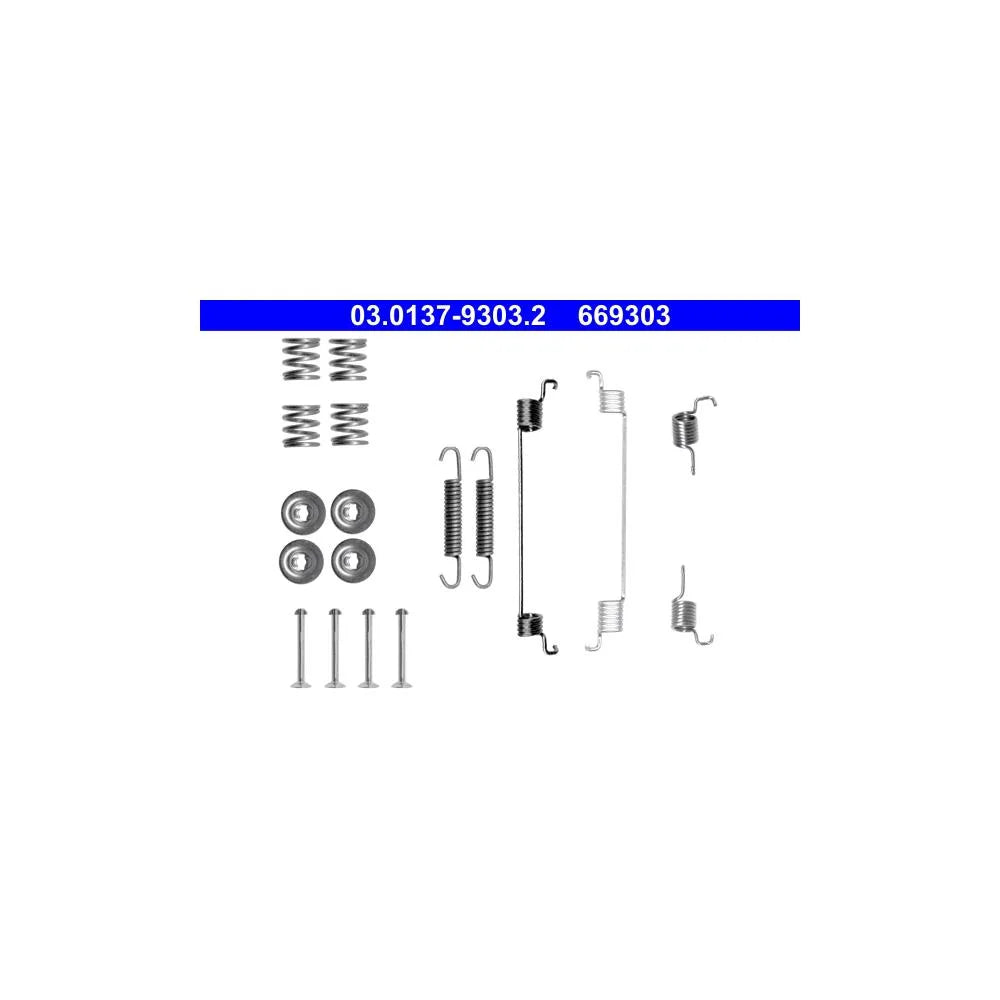 Set Accesorii, Sabot De Frana ATE pentru Fiat 500/500 C/Panda/Panda Caseta, Ford Ka - 03.0137-9303.2