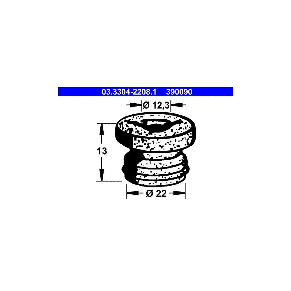 Capac, Rezervor Lichid Frana ATE 0.00 kg - 03.3304-2208.1