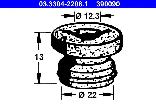 Capac, Rezervor Lichid Frana ATE 0.00 kg - 03.3304-2208.1