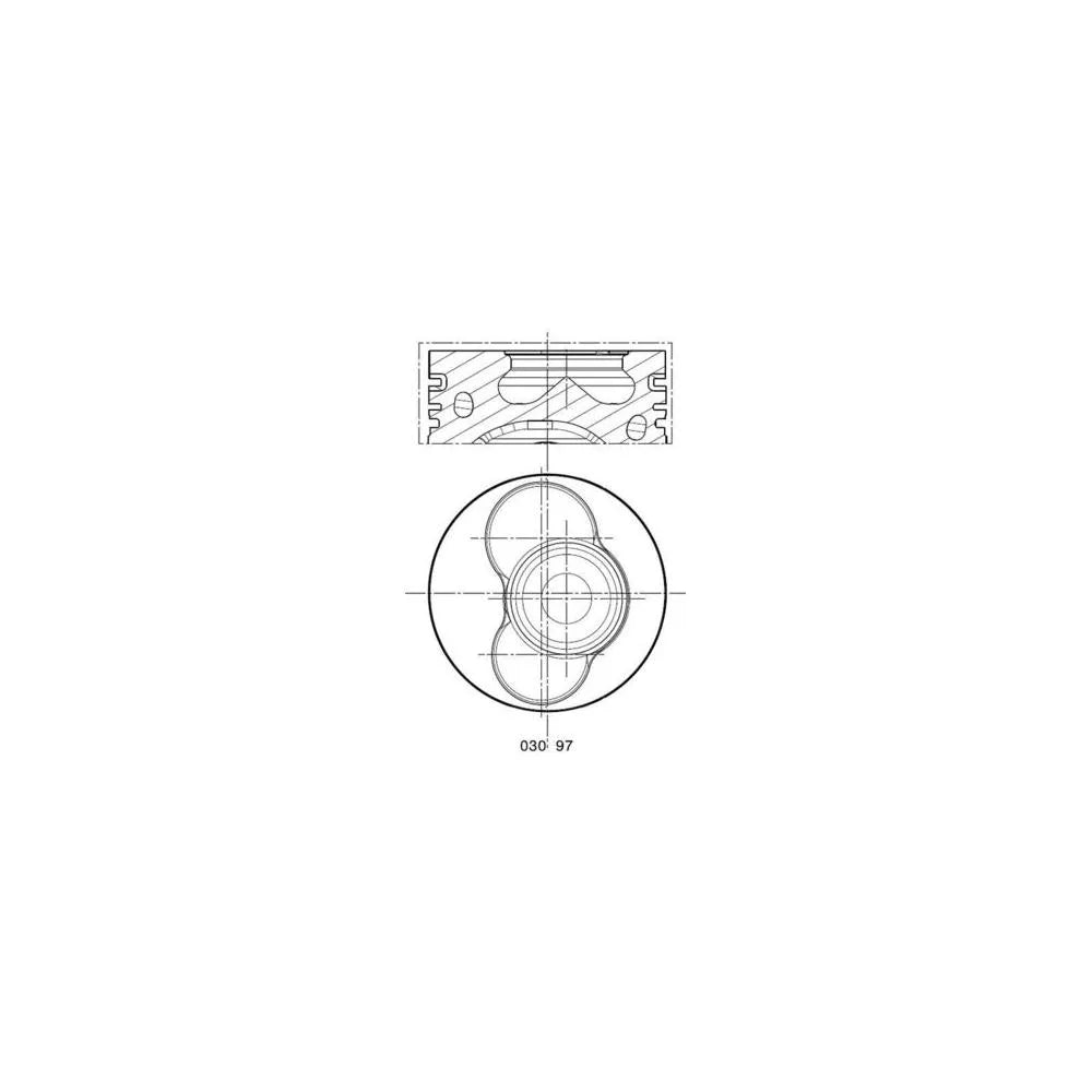 Piston Mahle Original 90 mm 53.5 mm - 0309700