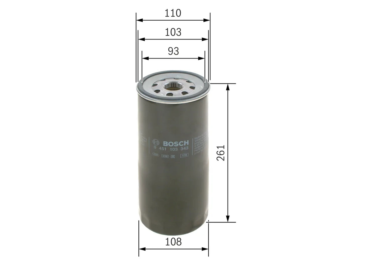 Filtru Ulei BOSCH 1.23 kg - 0 451 103 343