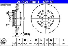 Disc frana TRW - 24.0126-0189.1