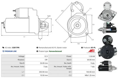 Starter As-Pl - S3017PR