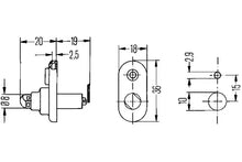 Comutator drzwiowy Ford escort 73- Hella pentru Ford - 6ZF004365-031