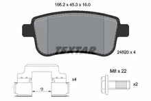 Set placute frana, frana disc Textar pentru Renault, Volvo - 2482001