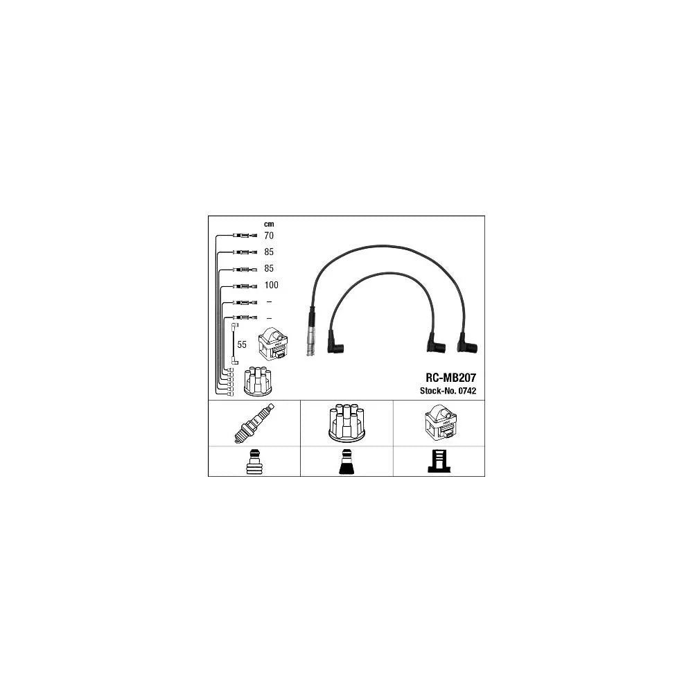 Alte Cabluri Auto NGK pentru Mercedes-Benz 124 Cupe/124/124 T Model/190/G Class - 0742