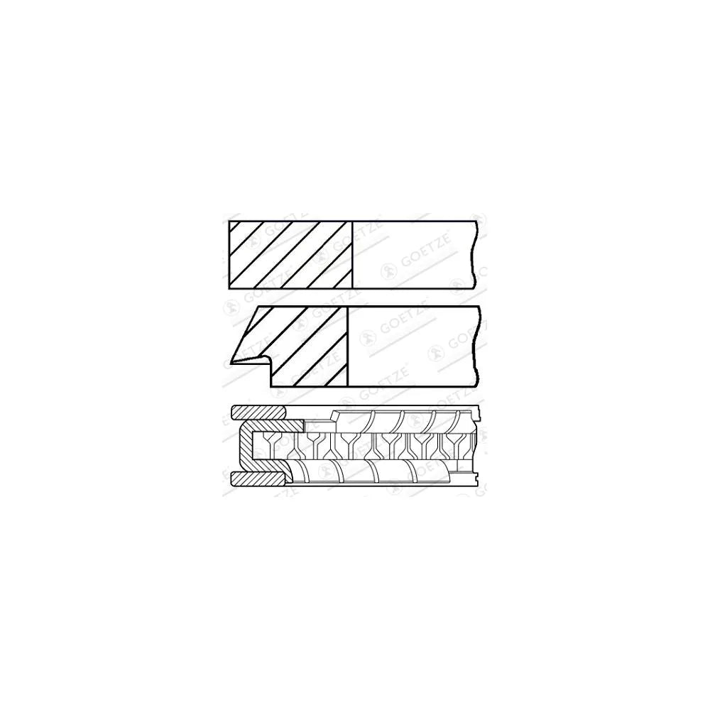 Segmenti Goetze Engine 1.2mm 001 NT ST - 08-105207-00