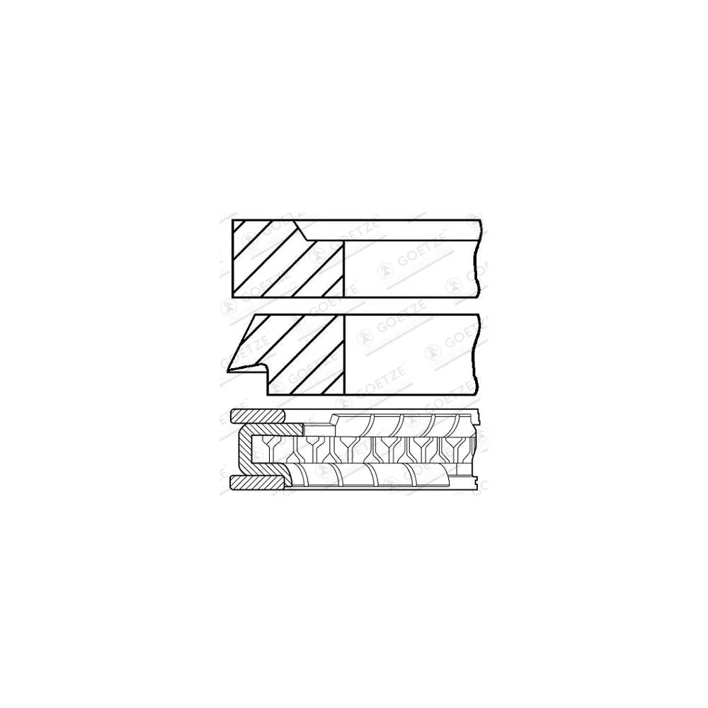 Segmenti Goetze Engine 2.0mm 026 P GOE13 - 08-407700-10