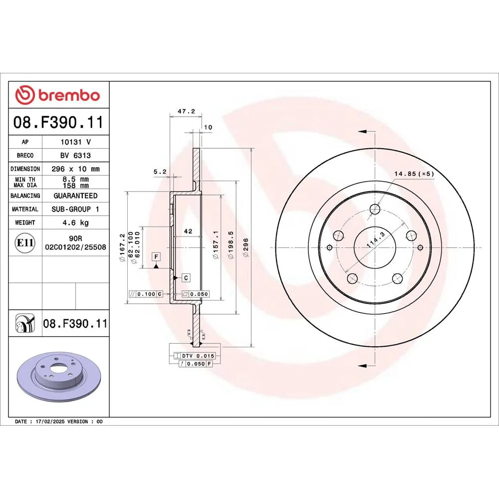 Discuri Frana Brembo - 08.F390.11