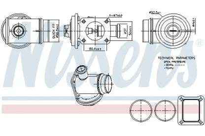 Supapa EGR Nissens pentru BMW - NIS98363