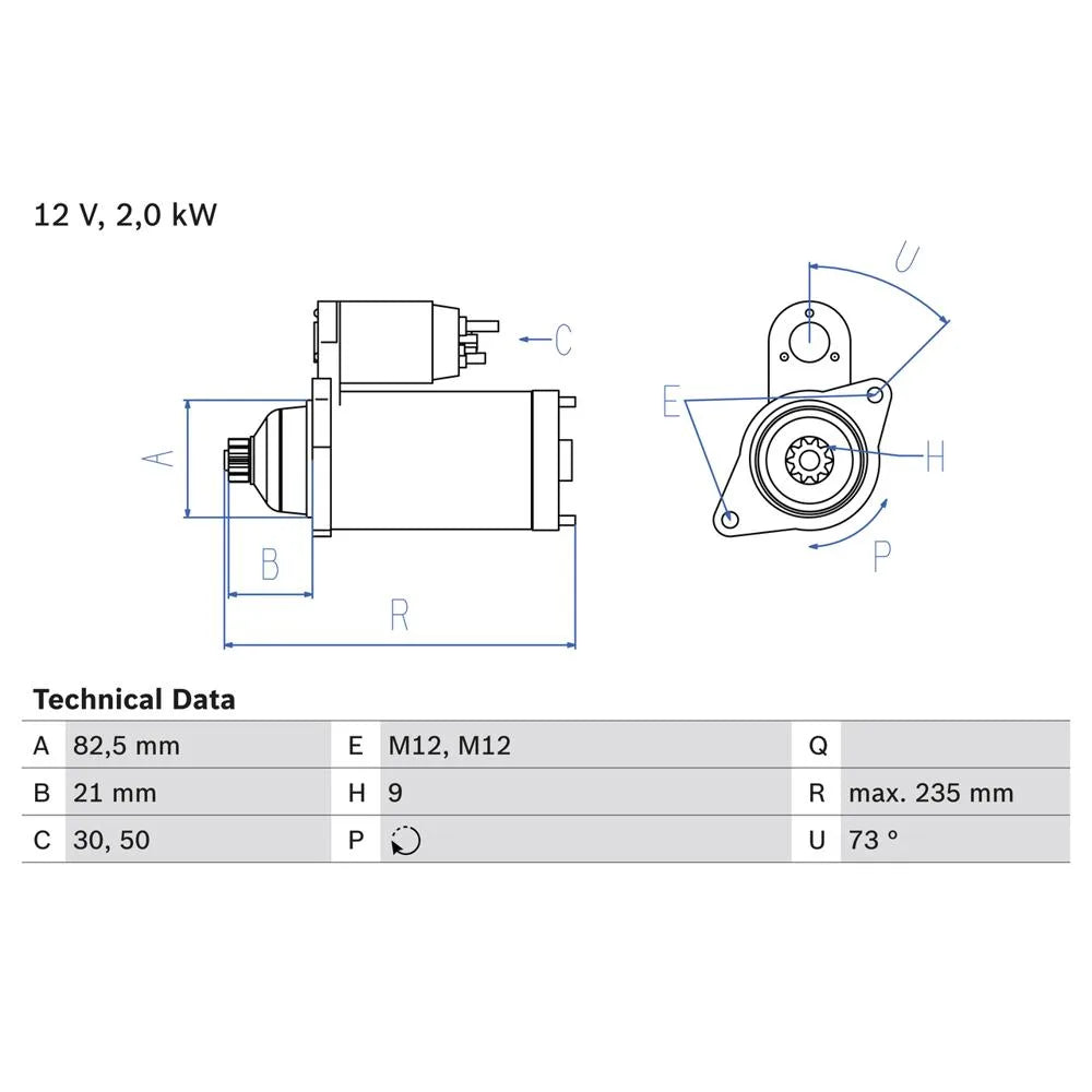 Electromotor Bosch - 0 986 021 630