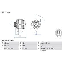 Alternator Bosch - 0 986 080 570