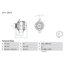 Alternator Bosch - 0 986 082 570