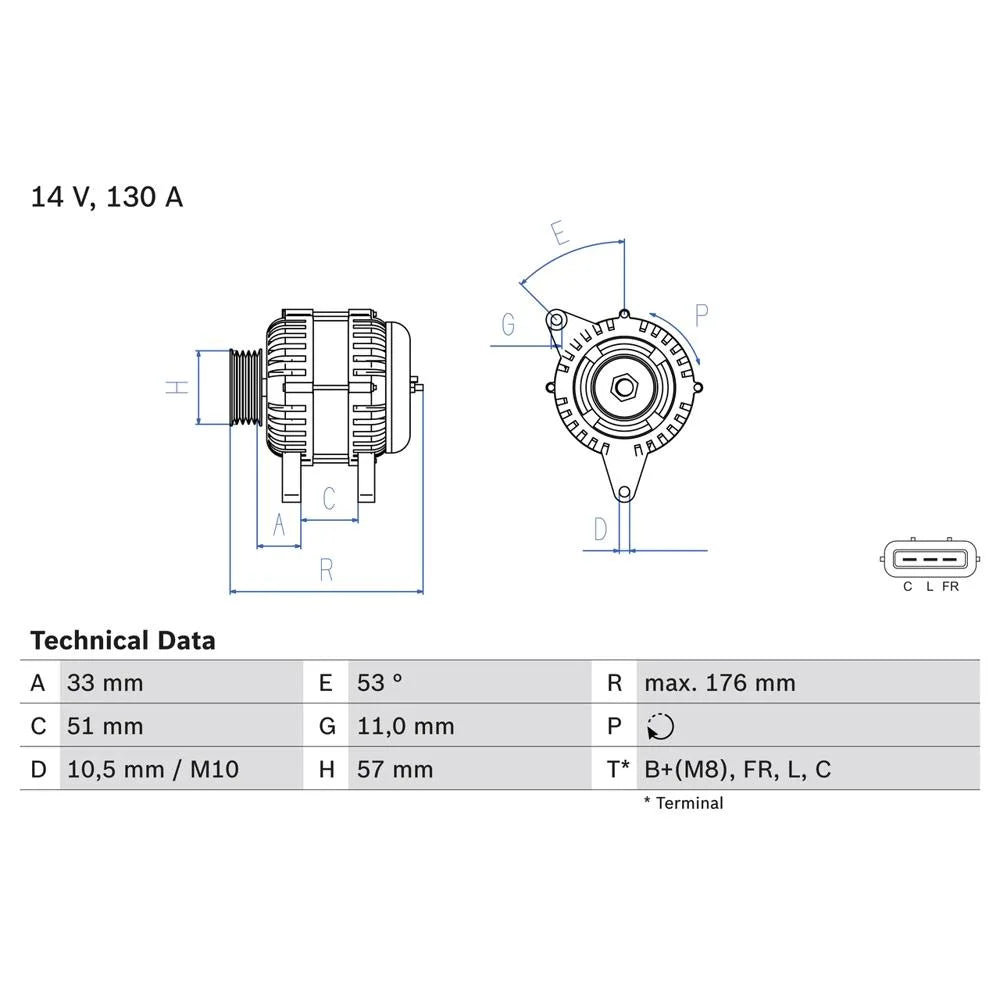 Alternator Bosch - 0 986 082 820