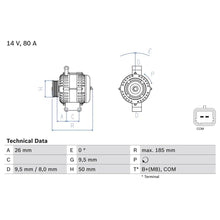 Alternator Bosch - 0 986 082 880