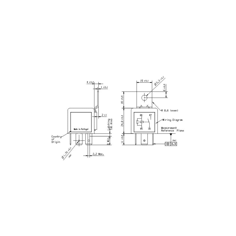 Releu Pompa Combustibil BOSCH - 0 986 332 302