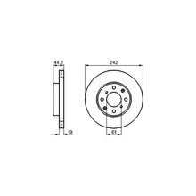 Discuri Frana Bosch pentru Honda Civic/Crx/Integra - 0986478503