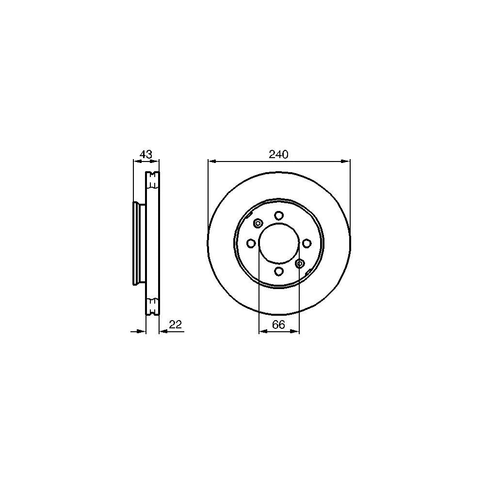 Disc Frana Bosch 930 mm - 0986478813