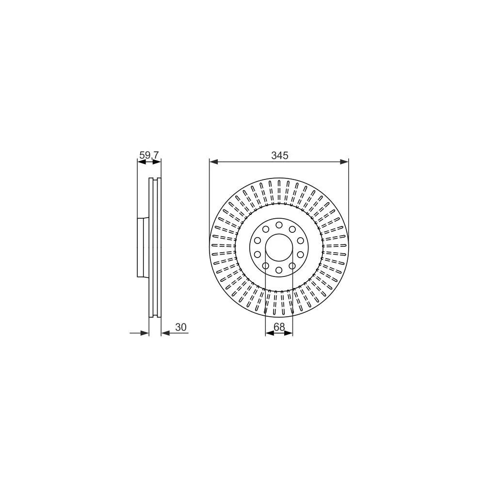 Discuri Frana Bosch pentru Audi A8 - 0 986 479 589