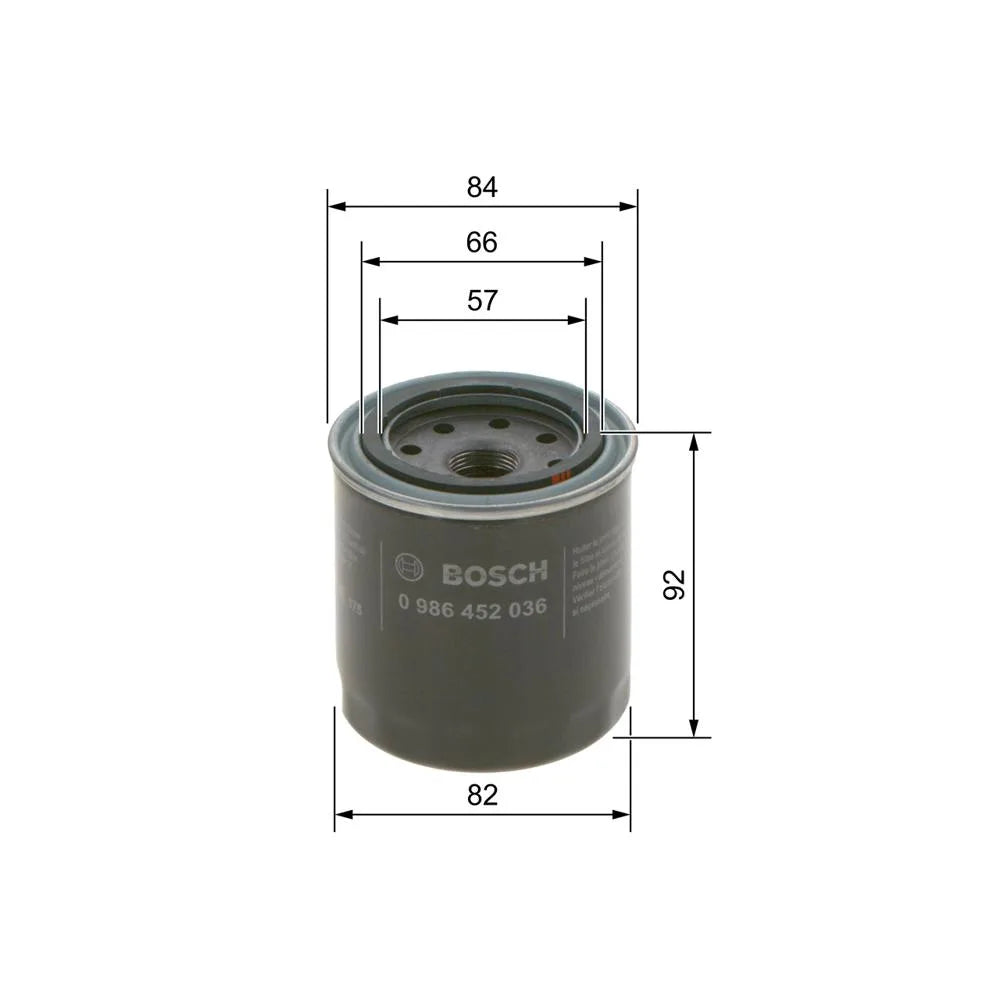 Filtru Ulei Bosch 0.37 kg - 0986452036