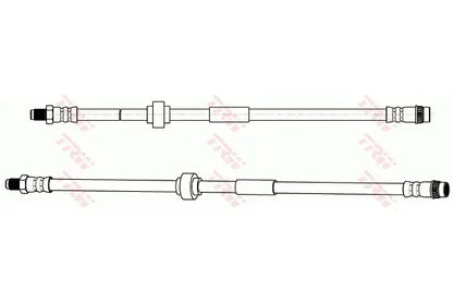 Furtun frana, Opel Vivaro A Bus, Vivaro A Caroserie, Vivaro A Platou, Sasiu, Vivaro B Bus, Vivaro B Caroserie, 438x92x22 mm, TRW PHB635