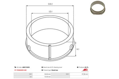 Capac protector, alternator As-Pl - ABEC1003S