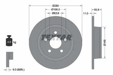Disc frana Textar pentru Ford - 92326403
