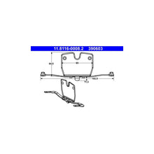 Arc, Etrier Frana ATE pentru BMW 5 Gran/7/X5/X6 - 11.8116-0008.2