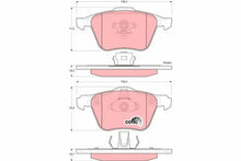 Set placute frana, frana disc TRW pentru Volvo - GDB1576
