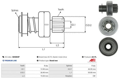 Cuplaj unisens, demaror As-Pl - SD5004P