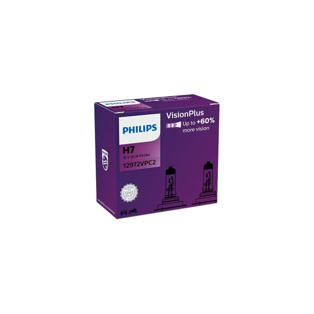 Becuri Philips 55 W H7 - 12972VPC2