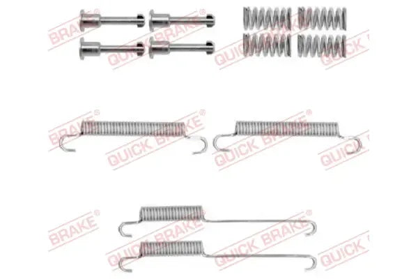 Set accesorii saboti frana parcare, Chrysler, Dodge Caravan, Voyager, Voyager Grand, 149x120x18 mm, Quick Brake QB1050892
