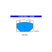 Set Placute Frana, Frana Disc ATE pentru Lada 1200 1500/1200 1600/Nova/Toscana - 13.0460-2966.2