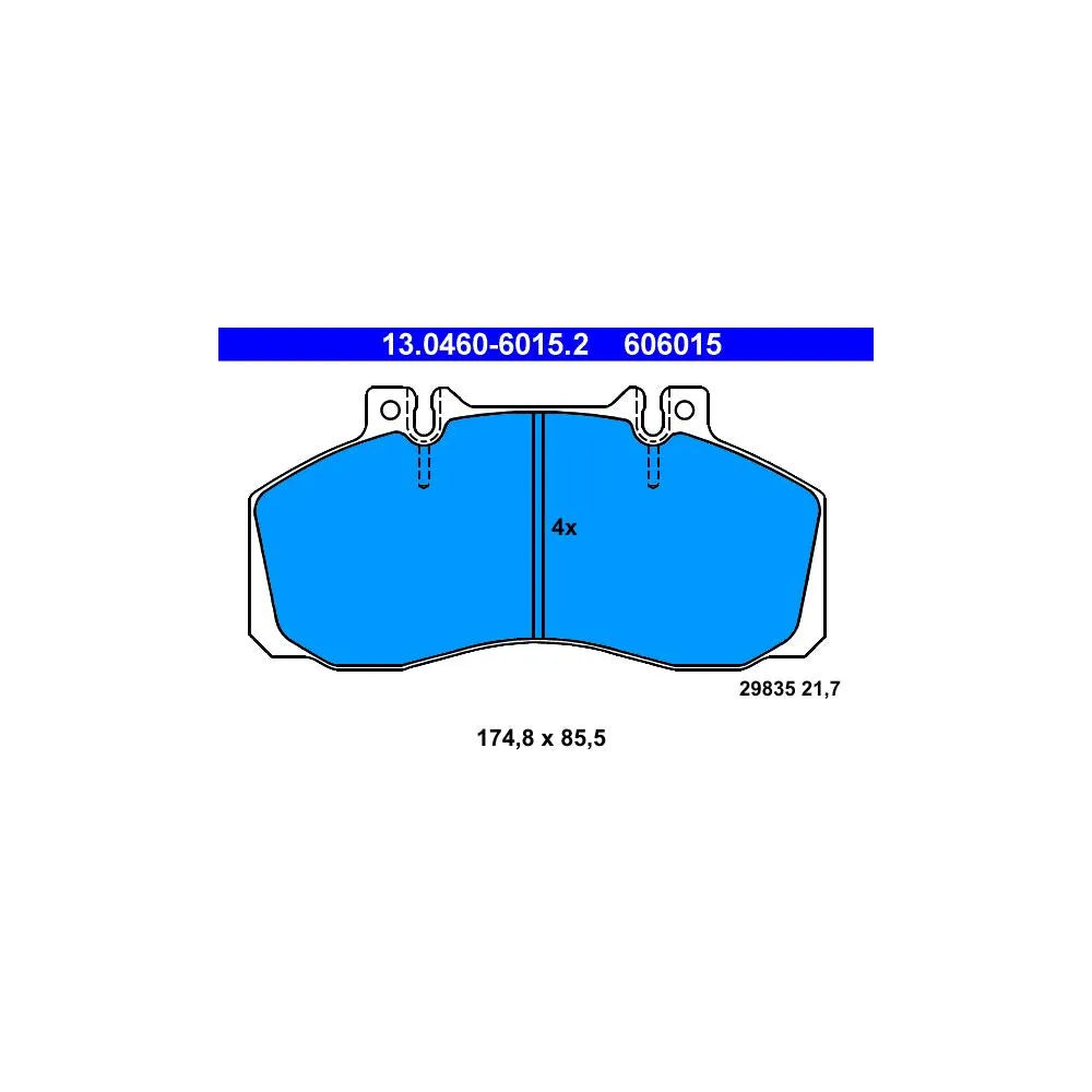 Set Placute Frana, Frana Disc ATE pentru Mercedes-Benz Sprinter/T2/Vario Bus/Vario Cabina/Vario - 13.0460-6015.2