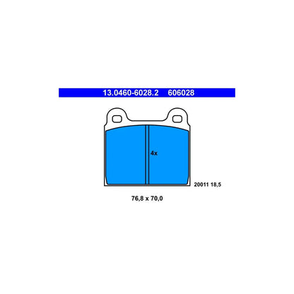 Set Placute Frana, Frana Disc ATE pentru Volkswagen Transporter - 13.0460-6028.2