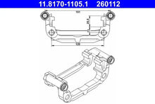 Suport, etrier TRW pentru Chevrolet, Opel - 11.8170-1105.1