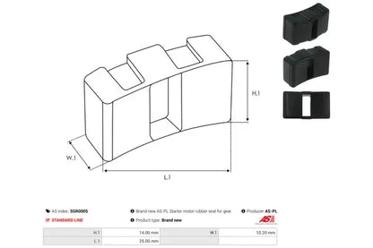 Roata cu dantura interioara mecanism planetar, 104x94x12 mm, AS-PL SGR0005