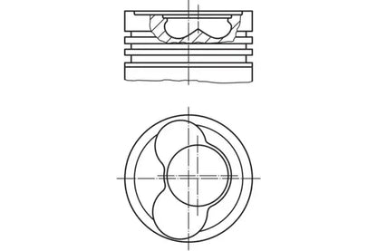 Piston Original, 139x104x104 mm, Mahle 0305902